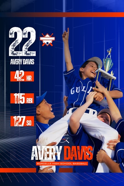 High School Baseball Poster